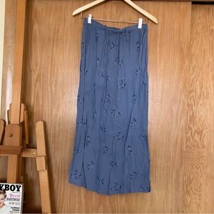 Cherokee blue floral midi skirt!